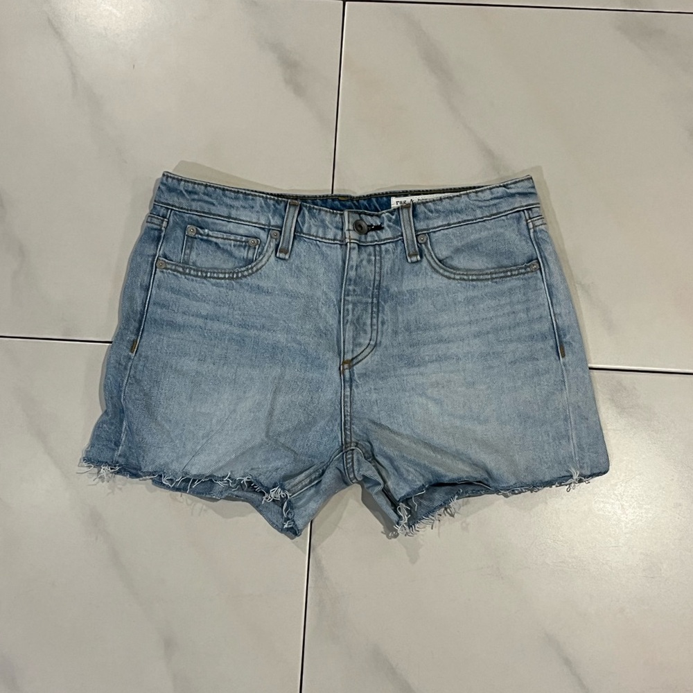 Rag & Bone Distressed Jean Shorts - 27